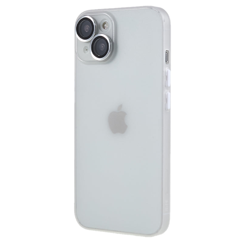 Protective Case for iPhone 13 Anti-Drop Matte TPU Phone Cover with Metal Camera Lens Frame