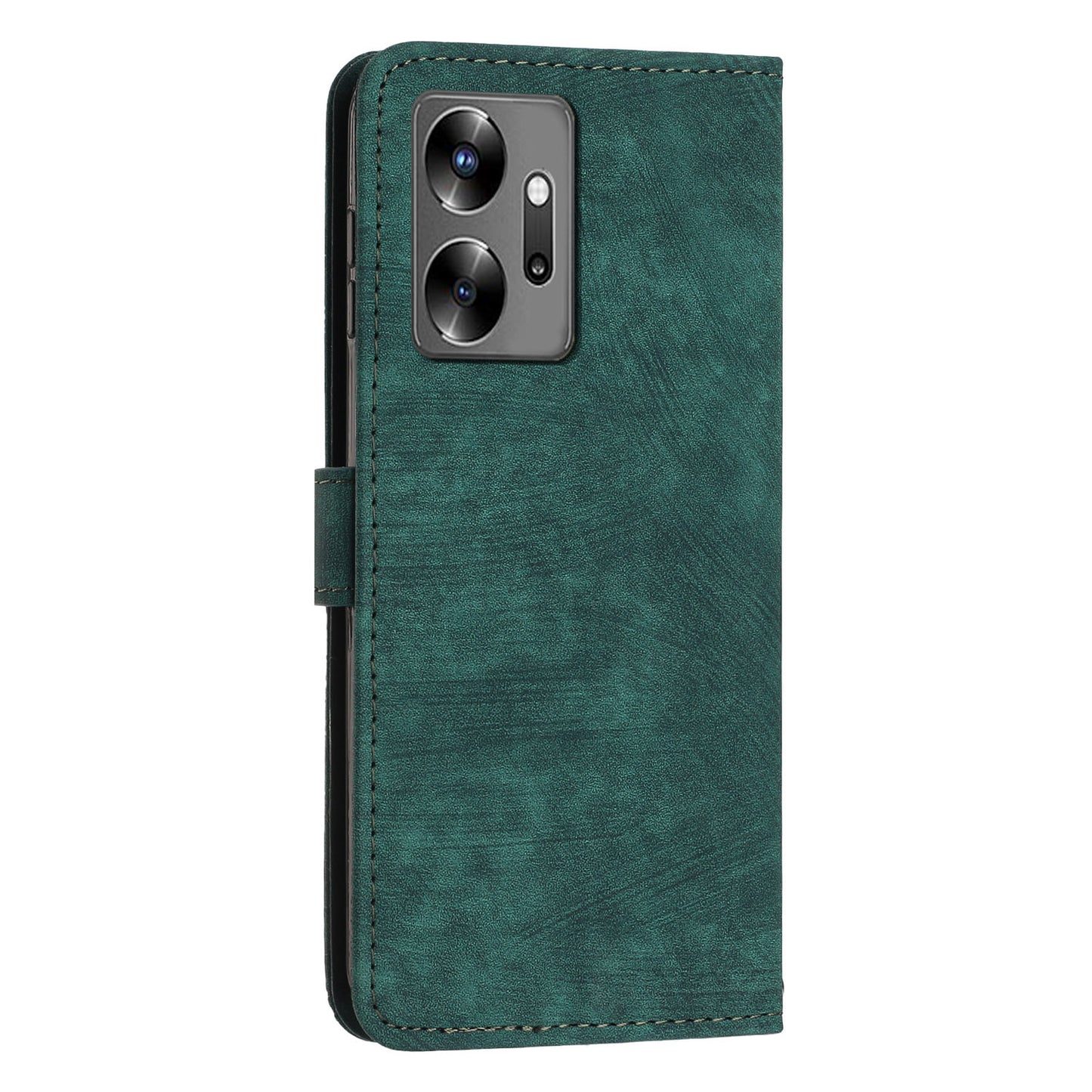 For Infinix Zero 20 4G Leather Phone Stand Case Skin-touch Lines Imprinted Wallet Phone Cover