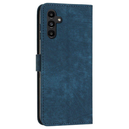 Phone Case for Samsung Galaxy A54 5G PU Leather Lines Imprinted Wallet Stand Flip Cover