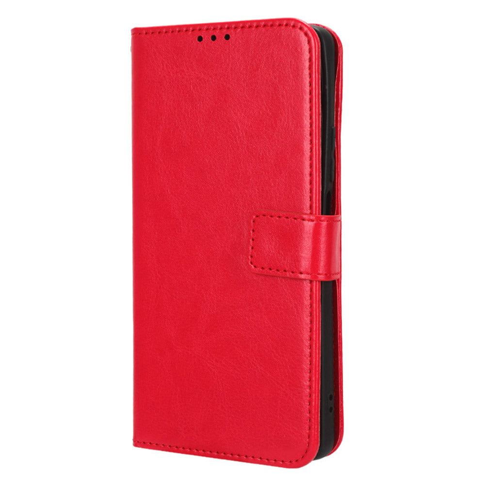 For Xiaomi Redmi Note 12 Turbo 5G / Poco F5 5G Wallet Stand Protective Phone Case Crazy Horse Texture Leather Cover