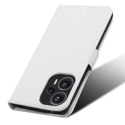 For Xiaomi Redmi Note 12 Turbo 5G / Poco F5 5G Cell Phone Case Stand Wallet Leather Diamond Texture Cover