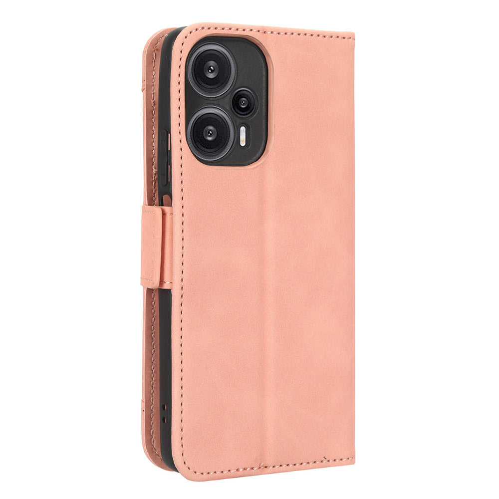 For Xiaomi Redmi Note 12 Turbo 5G / Poco F5 5G Leather Wallet Phone Case Multiple Card Slots Stand Phone Cover