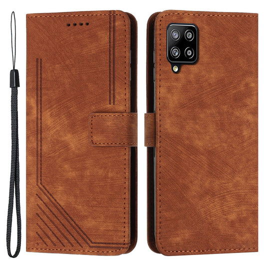 For Samsung Galaxy A22 4G (EU Version) / M32 (India Version) / M32 (Global Version) 4G / F22 / M22 Case PU Leather Phone Cover