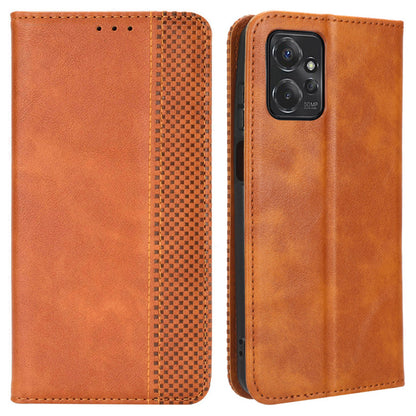 For Motorola Moto G Power 5G Retro Phone Case Stand Wallet PU Leather Anti-drop Phone Cover