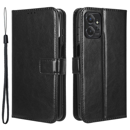 For Motorola Moto G Power 5G PU Leather Wallet Phone Case Crazy Horse Texture Stand Cover