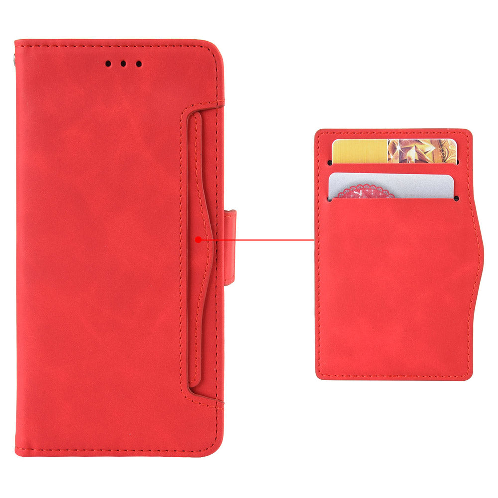 Multiple Card Slots Phone Case for Motorola Moto G Power 5G , PU Leather Stand Wallet Cover