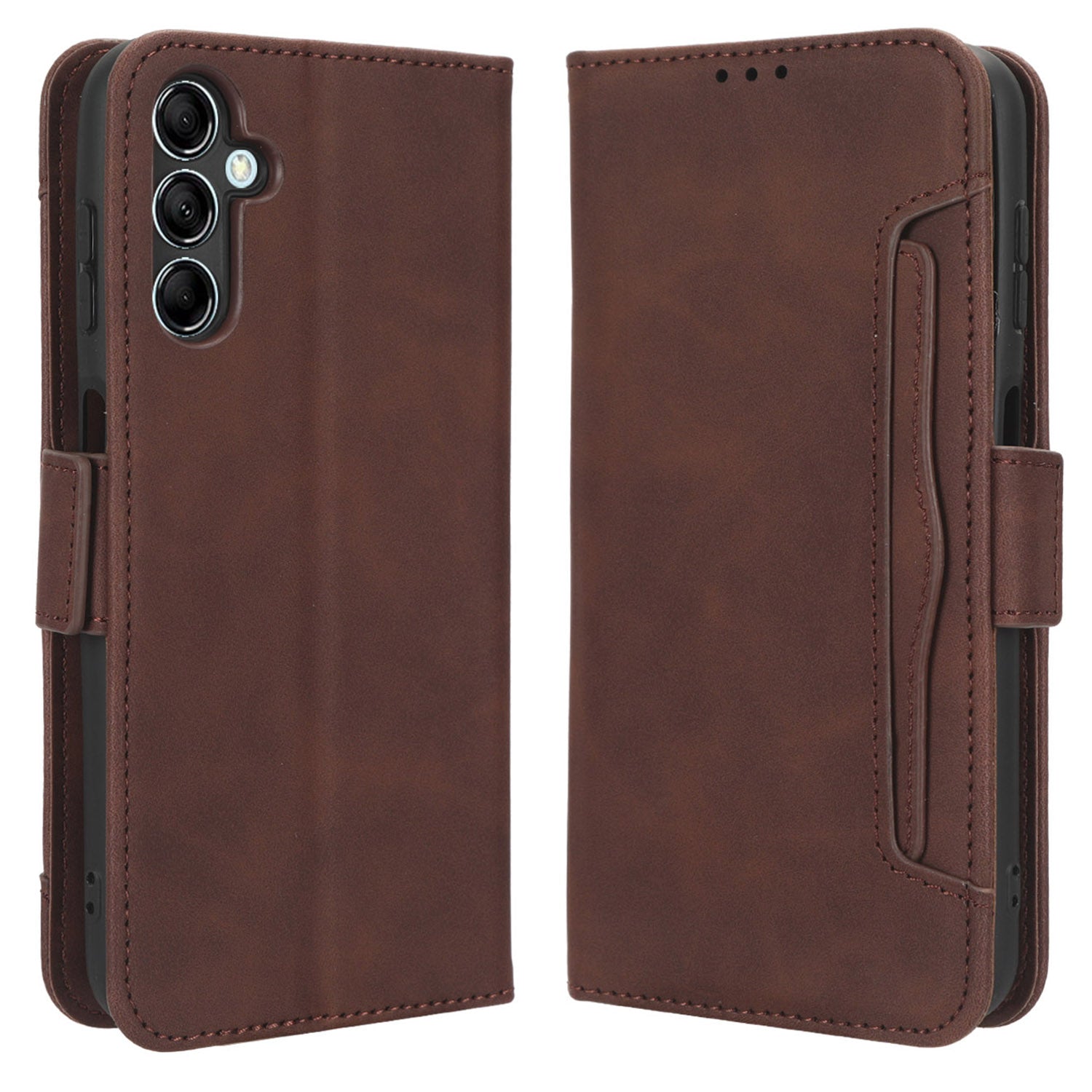 Wallet PU Leather Case for Samsung Galaxy M14 5G , Multiple Card Slots Phone Stand Cover