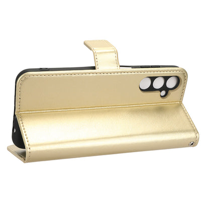 For Samsung Galaxy M14 5G Shockproof Leather Phone Case Wallet Crazy Horse Texture Phone Stand Cover