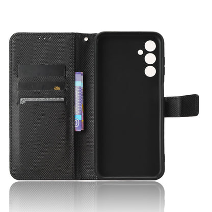 For Samsung Galaxy M14 5G Phone Leather Case Diamond Texture Stand Wallet Cell Phone Cover