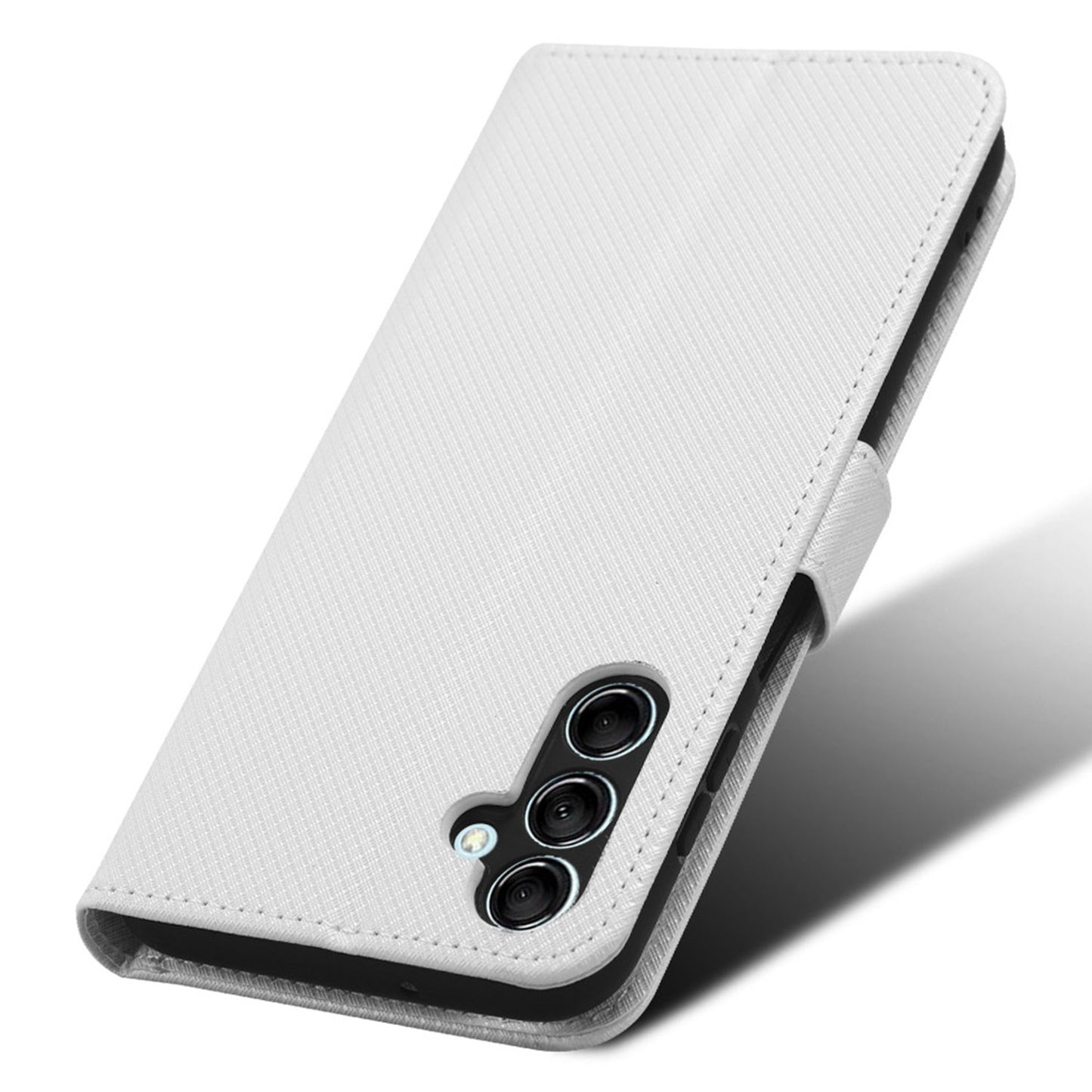 For Samsung Galaxy M14 5G Phone Leather Case Diamond Texture Stand Wallet Cell Phone Cover