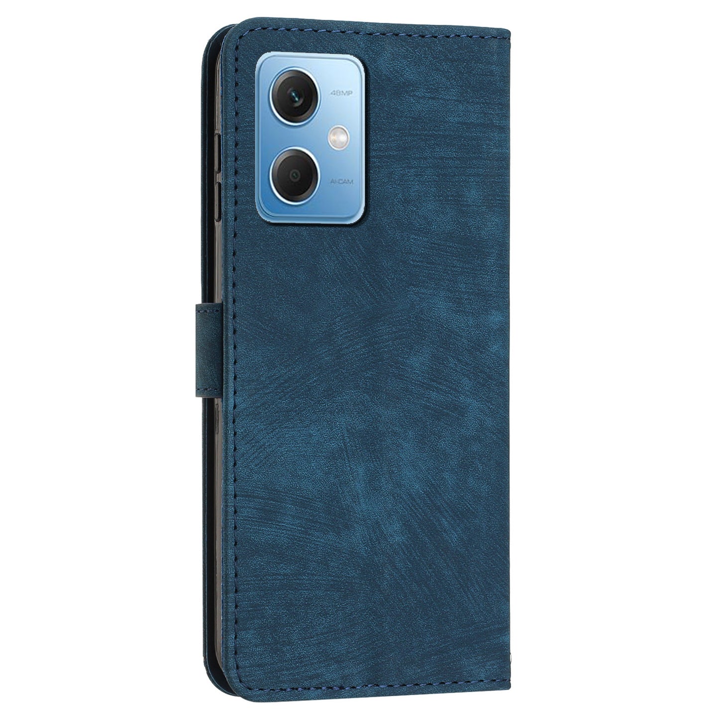 Leather Phone Case for Xiaomi Redmi Note 12 5G (China) / (India) / (Global) / Poco X5 5G , Stand Lines Imprinted Wallet Flip Cover