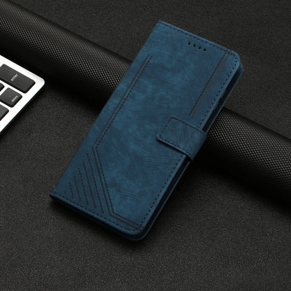 For Xiaomi Poco M4 Pro 5G / Redmi Note 11 5G (China) (MediaTek) / Note 11S 5G / Note 11T 5G Leather Wallet Stand Cover Lines Imprint Phone Case