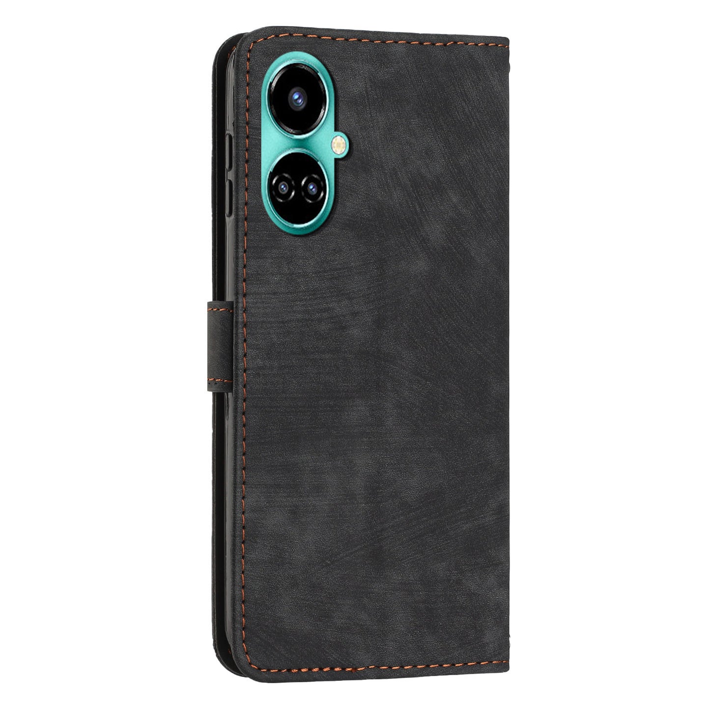 For Tecno Camon 19 4G / 19 Pro 4G / 19 Pro 5G Leather Phone Cover Stand Skin-touch Lines Imprinted Wallet Case