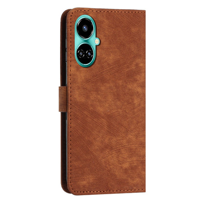 For Tecno Camon 19 4G / 19 Pro 4G / 19 Pro 5G Leather Phone Cover Stand Skin-touch Lines Imprinted Wallet Case