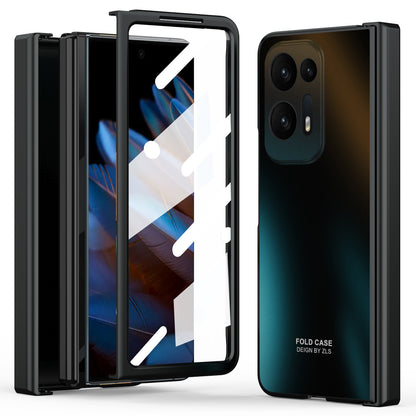 Hard PC Phone Case for Oppo Find N2 5G Shockproof Phone Shell with Screen Protector