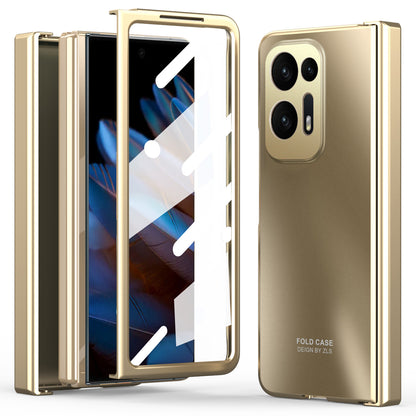 Hard PC Phone Case for Oppo Find N2 5G Shockproof Phone Shell with Screen Protector