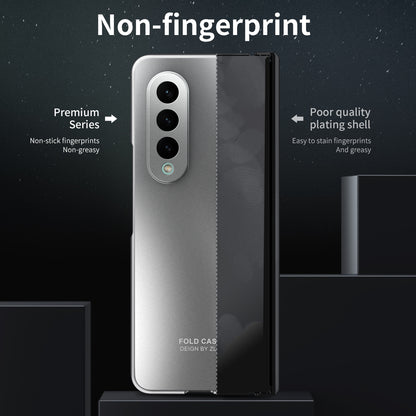 For Samsung Galaxy Z Fold3 5G Hinge Protection Slim Case Hard PC Protective Phone Cover with Built-in Screen Protector