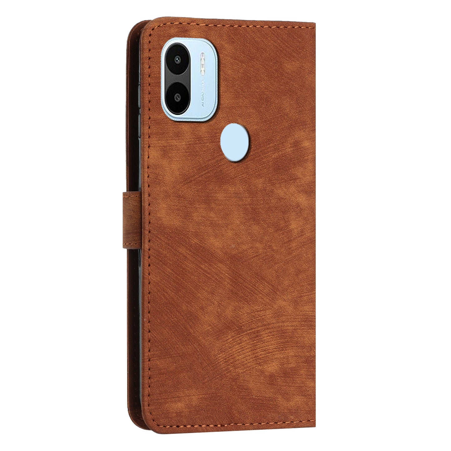 Wallet Phone Case for Xiaomi Redmi A1+ 4G / A2+ 4G / Poco C50 4G , PU Leather Lines Imprinted Folio Book Stand Cover
