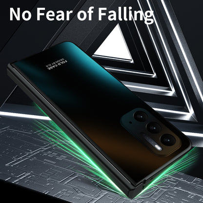 Hard PC Phone Case for Oppo Find N Shockproof Protective Phone Shell Cover with Screen Film