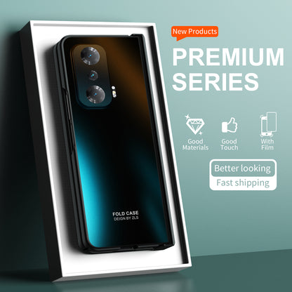 Fall-proof Phone Case for Honor Magic V Hard PC Protective Phone Shell Cover with Screen Film