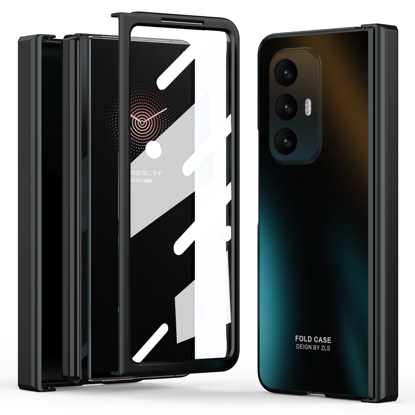 Phone Case for Xiaomi Mi Mix Fold Hard PC Protective Phone Shell Anti-Drop Cover with Screen Film