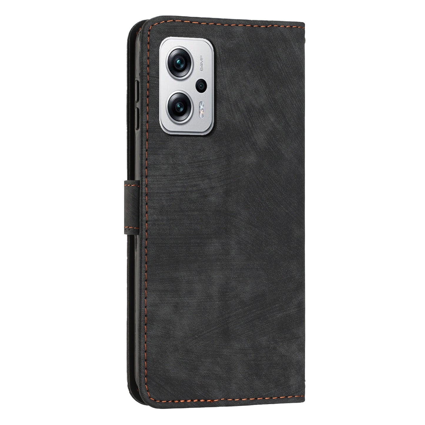 Phone Case for Xiaomi Redmi Note 11T Pro 5G / Note 11T Pro+ 5G / Note 12T Pro 5G / Poco X4 GT 5G / Redmi K50i 5G Lines Imprint Wallet Stand Leather Cover