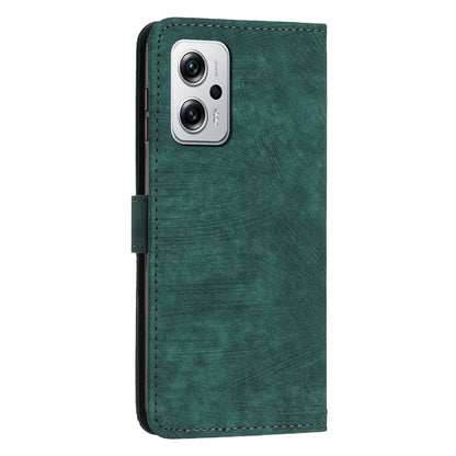 Phone Case for Xiaomi Redmi Note 11T Pro 5G / Note 11T Pro+ 5G / Note 12T Pro 5G / Poco X4 GT 5G / Redmi K50i 5G Lines Imprint Wallet Stand Leather Cover