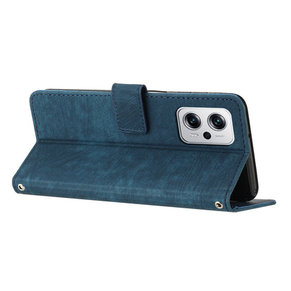 Phone Case for Xiaomi Redmi Note 11T Pro 5G / Note 11T Pro+ 5G / Note 12T Pro 5G / Poco X4 GT 5G / Redmi K50i 5G Lines Imprint Wallet Stand Leather Cover