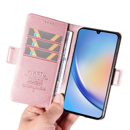 YIKATU YK-003 PU Leather Flip Cover for Samsung Galaxy A34 5G Phone Case with Wallet