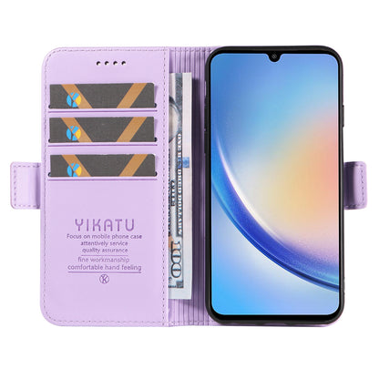 YIKATU YK-003 PU Leather Flip Cover for Samsung Galaxy A34 5G Phone Case with Wallet