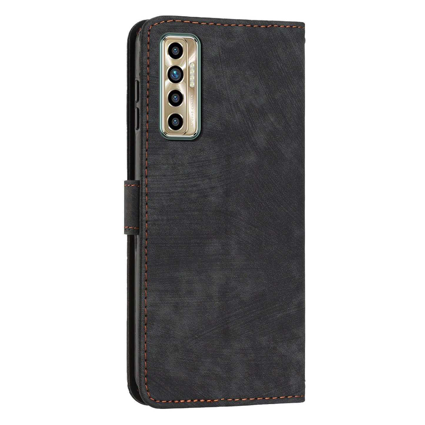 For Tecno Camon 17P / 17 Pro Anti-Scratch PU Leather Wallet Phone Case Skin-touch Flip Stand Mobile Phone Cover