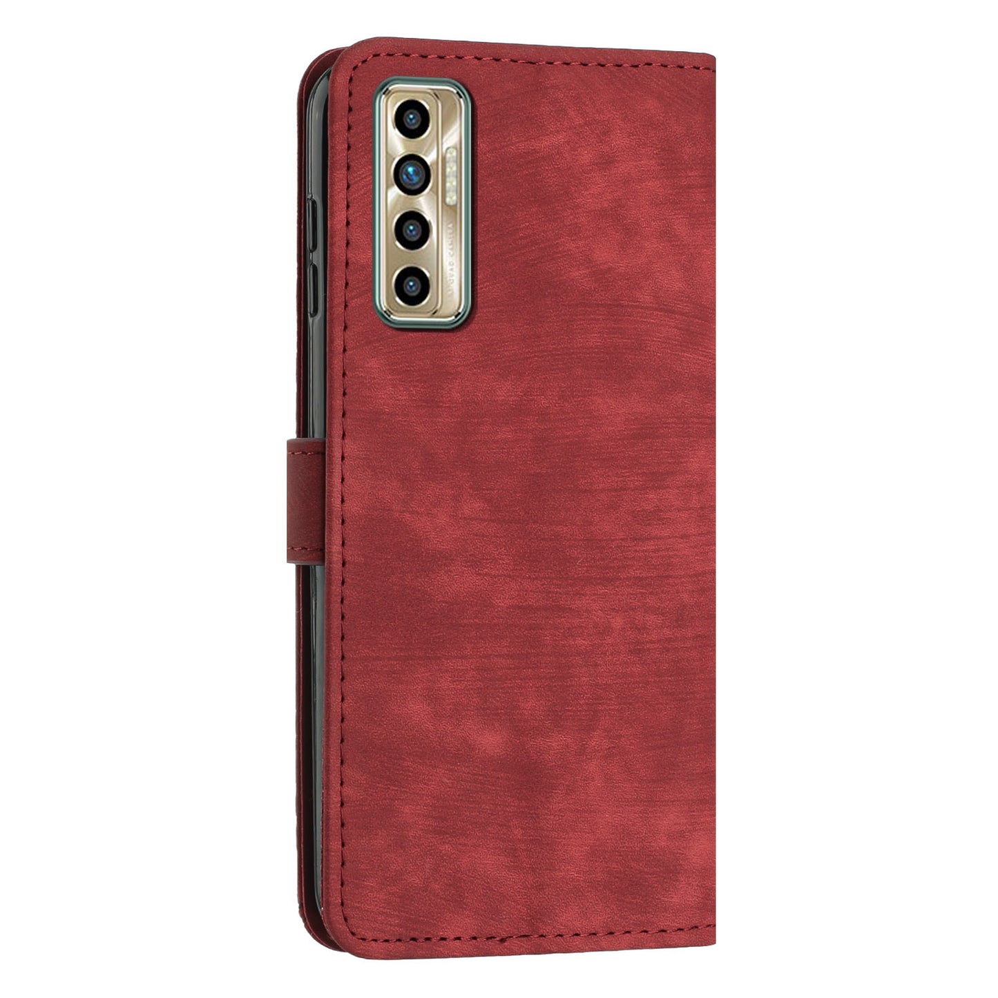 For Tecno Camon 17P / 17 Pro Anti-Scratch PU Leather Wallet Phone Case Skin-touch Flip Stand Mobile Phone Cover