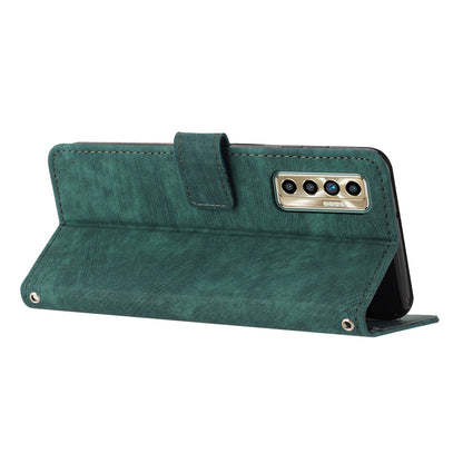 For Tecno Camon 17P / 17 Pro Anti-Scratch PU Leather Wallet Phone Case Skin-touch Flip Stand Mobile Phone Cover