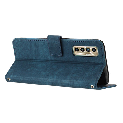 For Tecno Camon 17P / 17 Pro Anti-Scratch PU Leather Wallet Phone Case Skin-touch Flip Stand Mobile Phone Cover