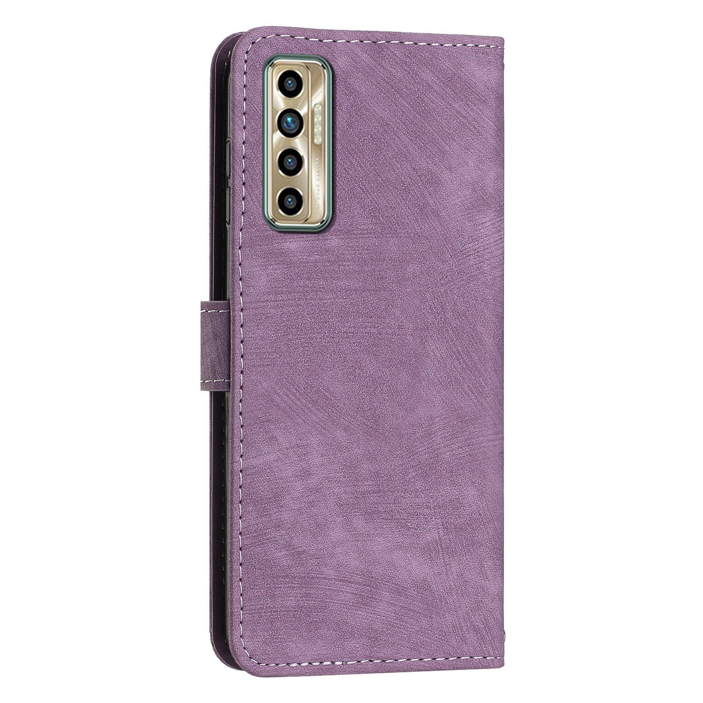 For Tecno Camon 17P / 17 Pro Anti-Scratch PU Leather Wallet Phone Case Skin-touch Flip Stand Mobile Phone Cover