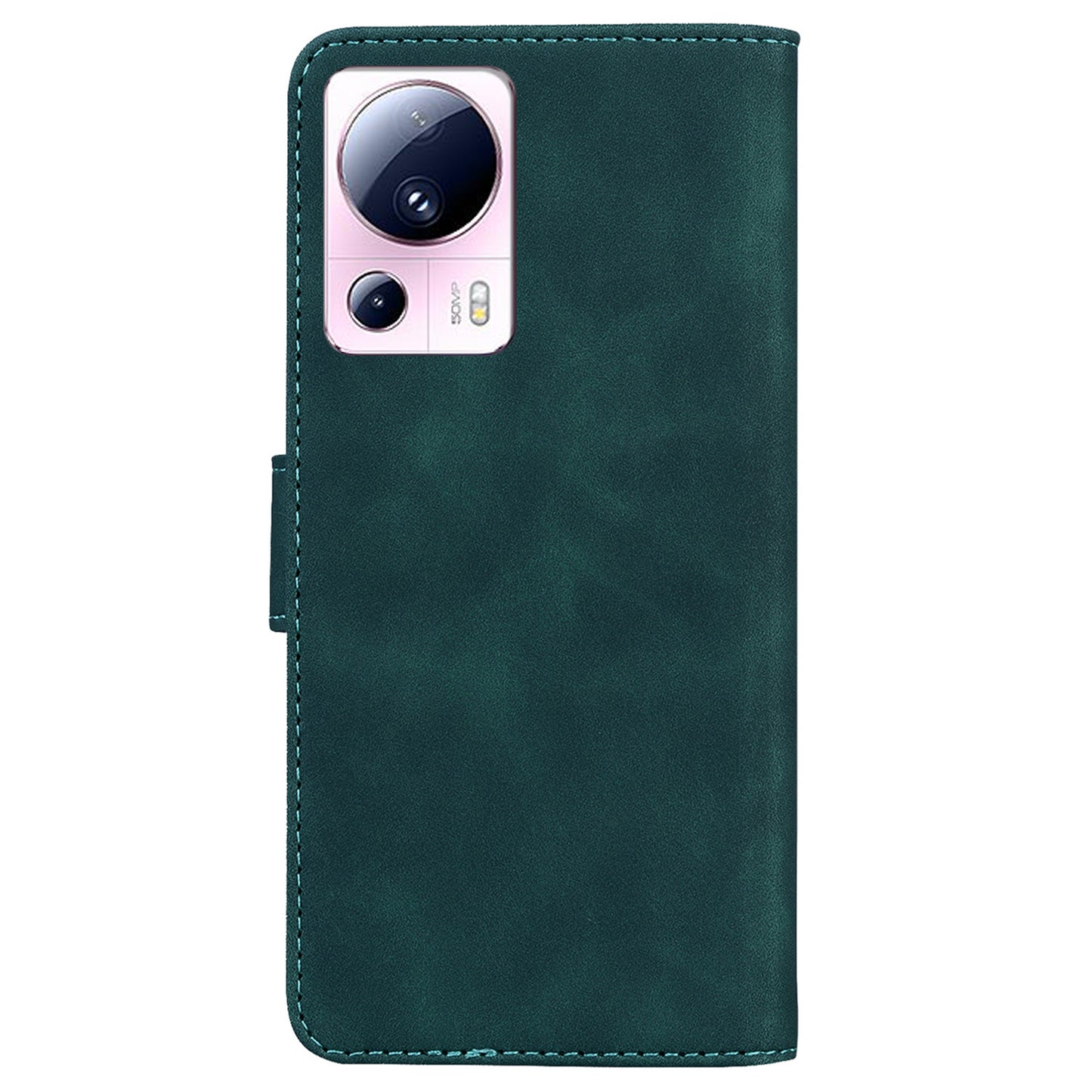 Solid Color Phone Case for Xiaomi 13 Lite / Civi 2 5G PU Leather Wallet Stand Anti-drop Cell Phone Cover