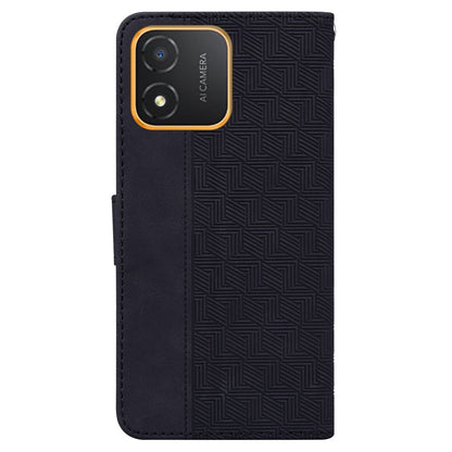 For Honor X5 4G Geometry Pattern Imprinted Leather Phone Case Wallet Stand Cover