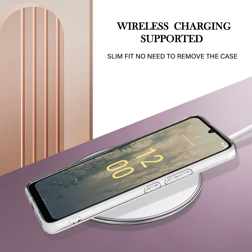 YB IMD Series-2 For Nokia C31 4G IMD Soft TPU Phone Case Electroplating Anti-scratch Marble Pattern Cover
