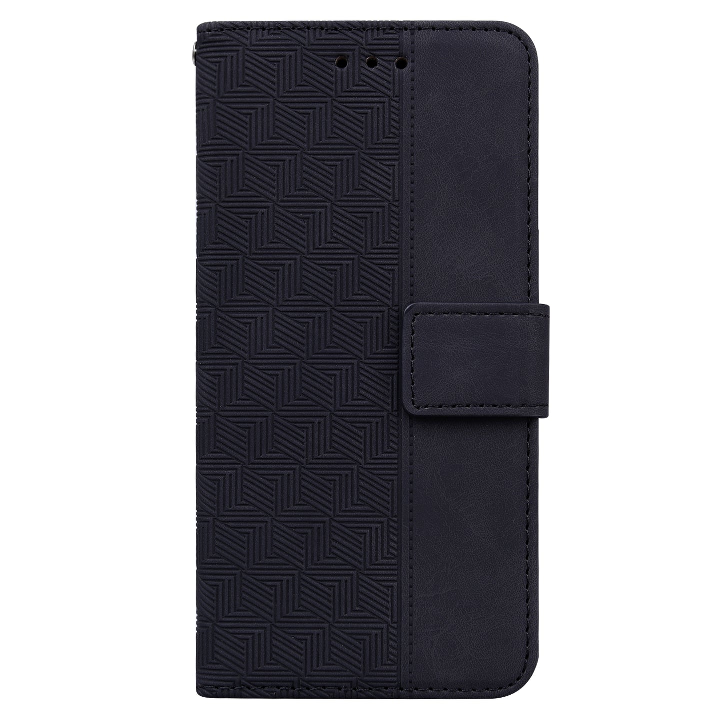 Phone Leather Shell for Huawei nova Y61 4G / Enjoy 50z 4G Wallet Case Geometry Pattern Imprinted Stand Cover