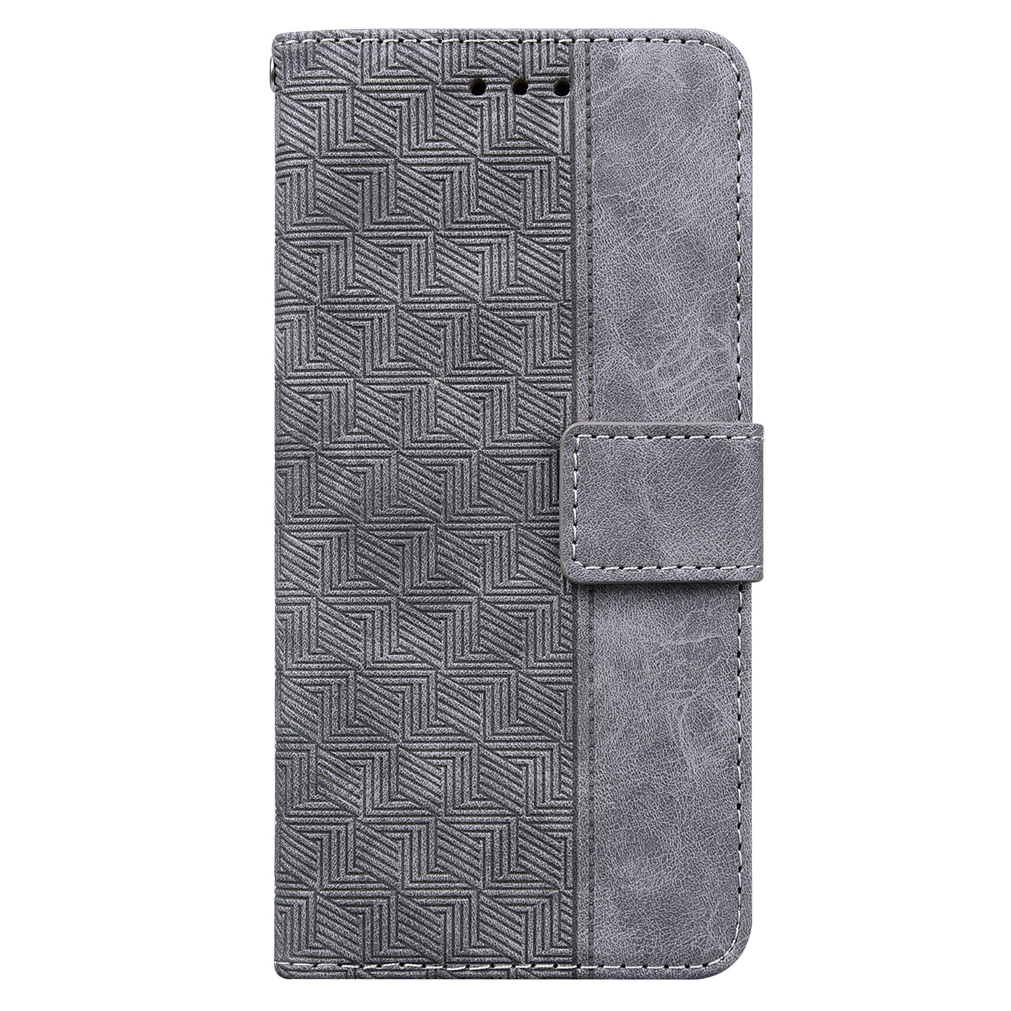 Phone Leather Shell for Huawei nova Y61 4G / Enjoy 50z 4G Wallet Case Geometry Pattern Imprinted Stand Cover
