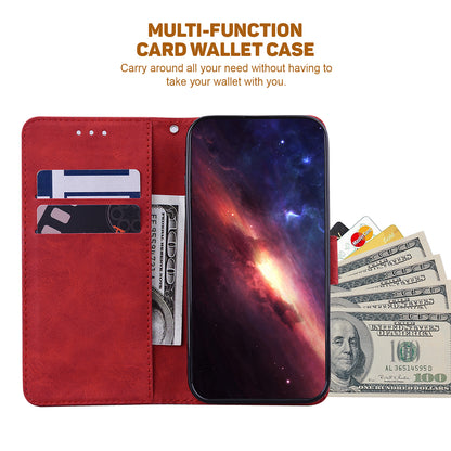 Phone Leather Shell for Huawei nova Y61 4G / Enjoy 50z 4G Wallet Case Geometry Pattern Imprinted Stand Cover