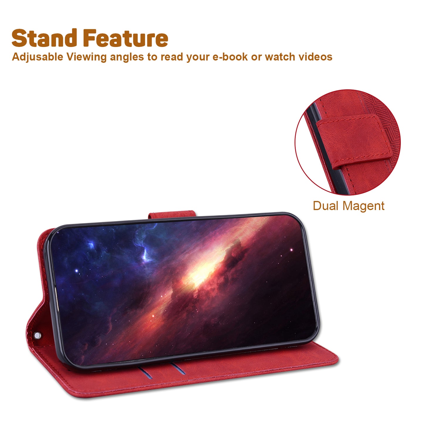 Phone Leather Shell for Huawei nova Y61 4G / Enjoy 50z 4G Wallet Case Geometry Pattern Imprinted Stand Cover