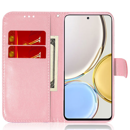 For Huawei nova Y61 4G / Enjoy 50z 4G Dazzling Flower Pattern Stand Phone Case PU Leather Phone Wallet Cover