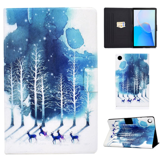 For Huawei MatePad SE 10.4-inch PU Leather Tablet Case Pattern Printing Stand Card Slot Cover