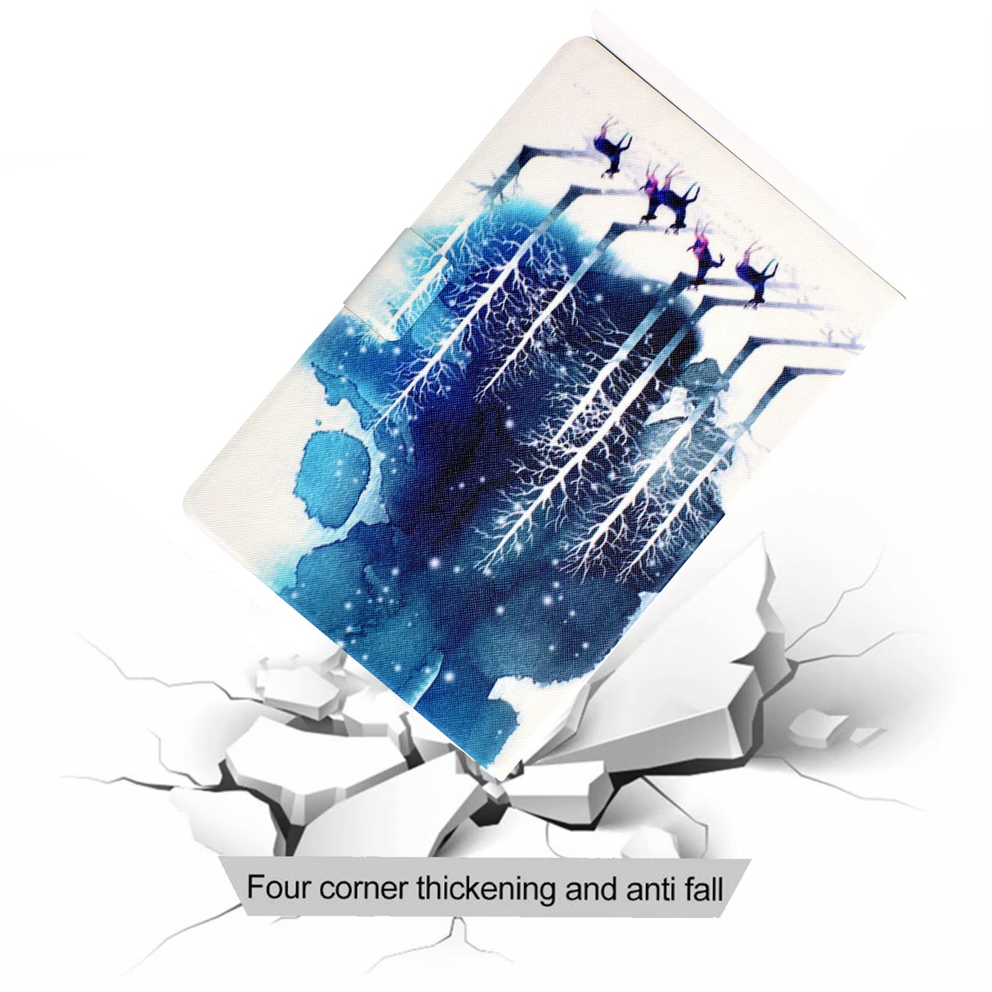 For Huawei MatePad SE 10.4-inch PU Leather Tablet Case Pattern Printing Stand Card Slot Cover