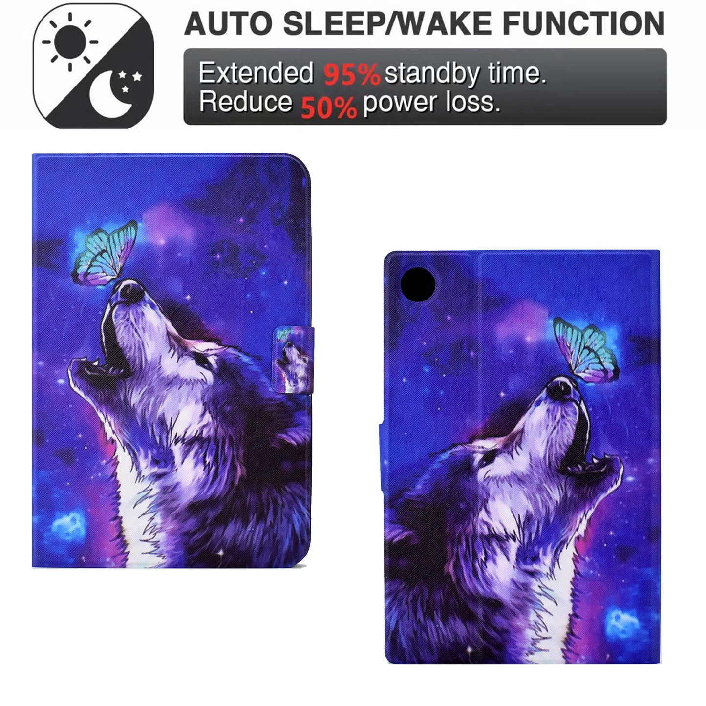 For Huawei MatePad SE 10.4-inch PU Leather Tablet Case Pattern Printing Stand Card Slot Cover