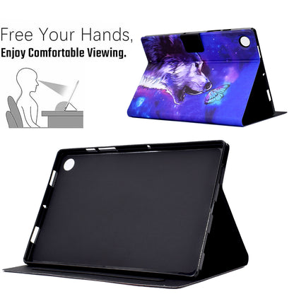 For Huawei MatePad SE 10.4-inch PU Leather Tablet Case Pattern Printing Stand Card Slot Cover