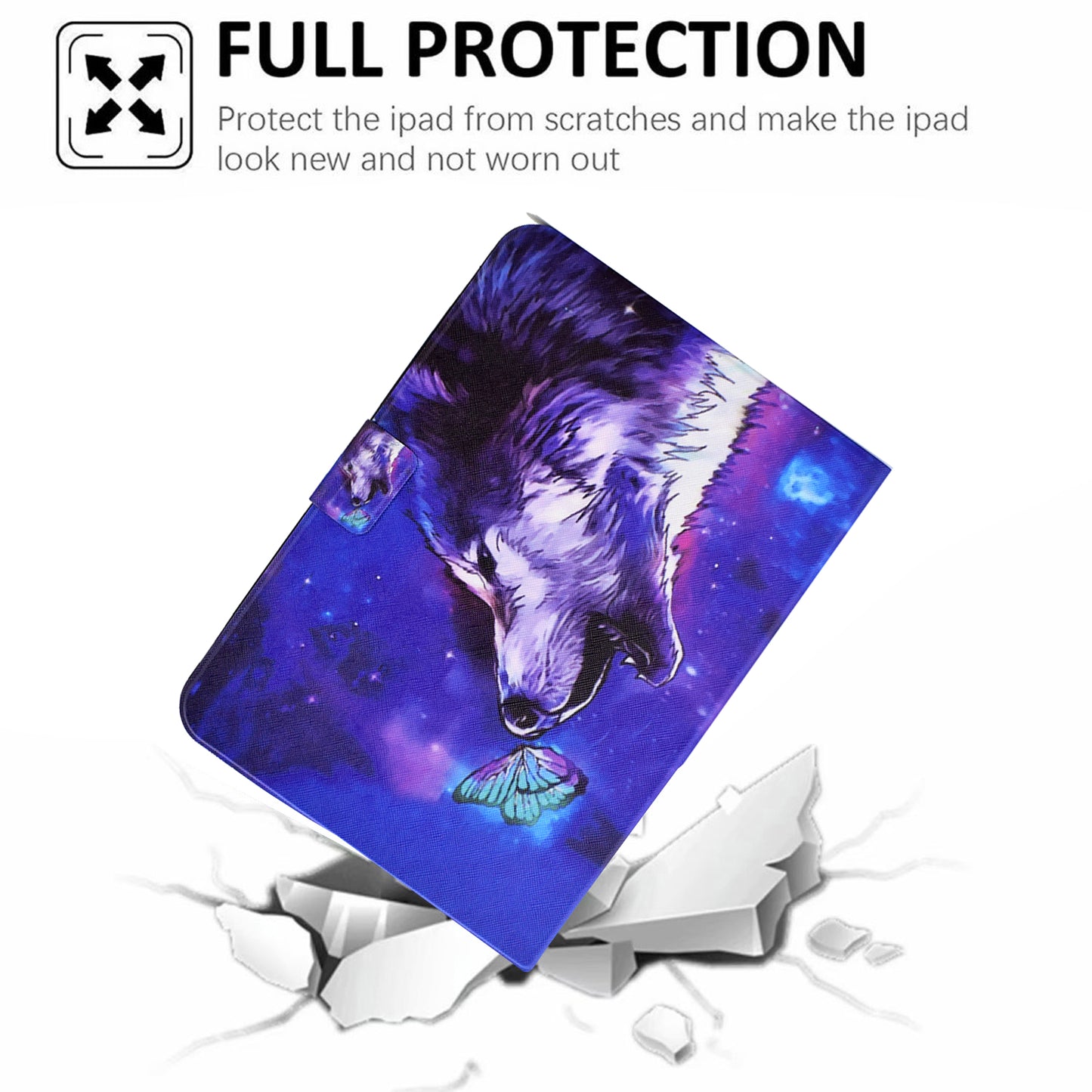 For Huawei MatePad SE 10.4-inch PU Leather Tablet Case Pattern Printing Stand Card Slot Cover