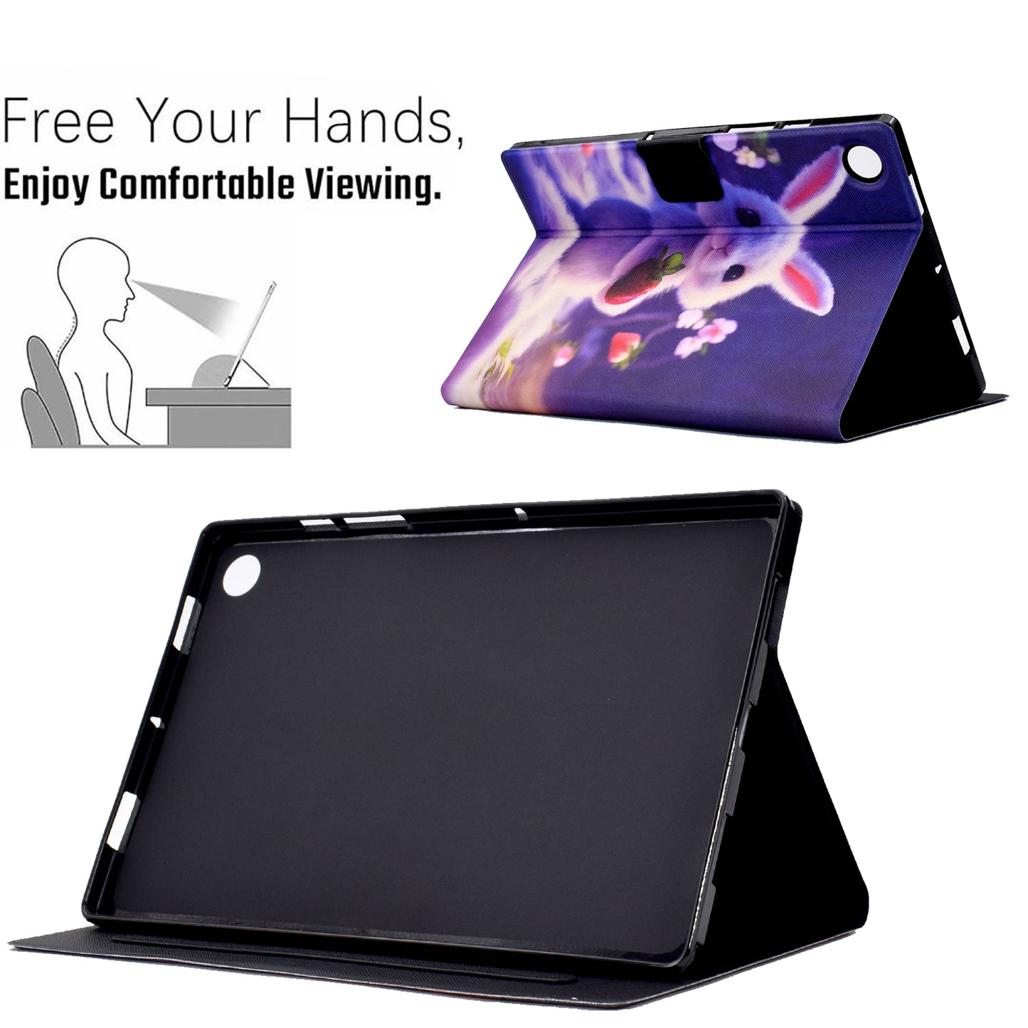 For Huawei MatePad SE 10.4-inch PU Leather Tablet Case Pattern Printing Stand Card Slot Cover