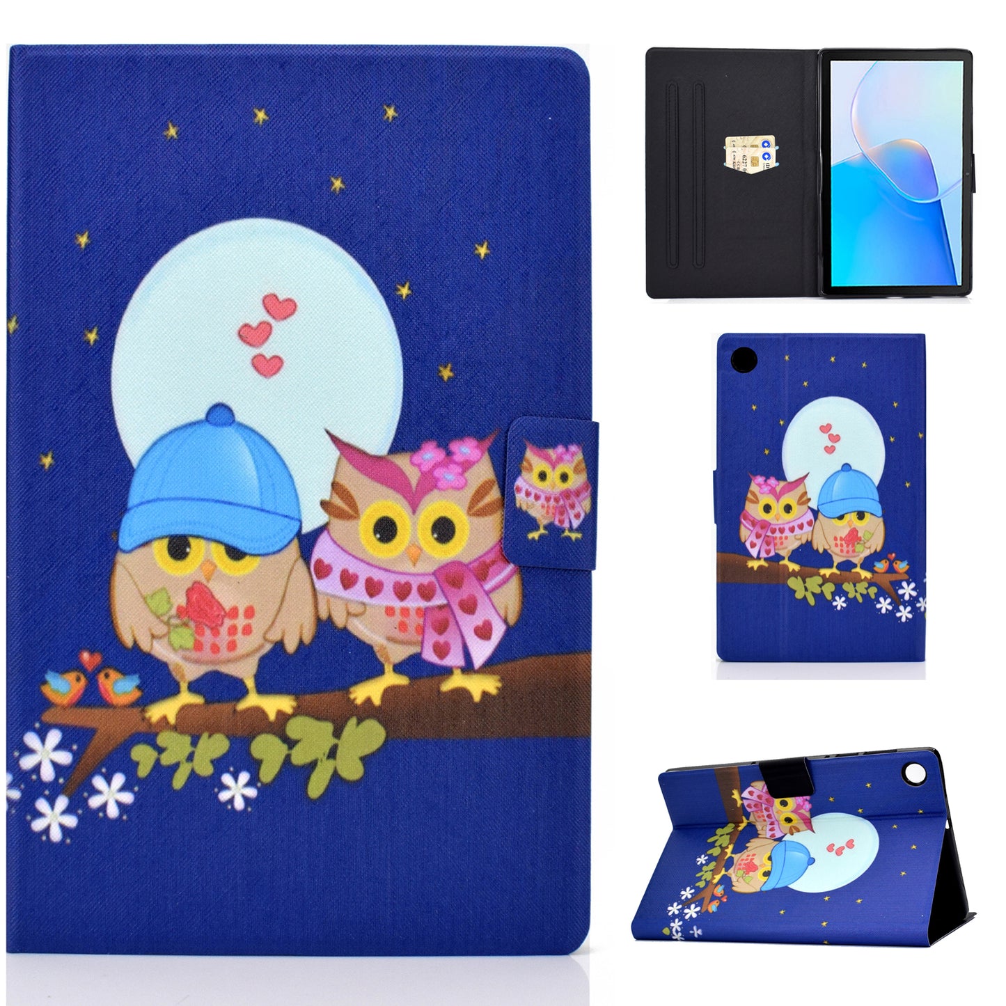 For Huawei MatePad SE 10.4-inch PU Leather Tablet Case Pattern Printing Stand Card Slot Cover